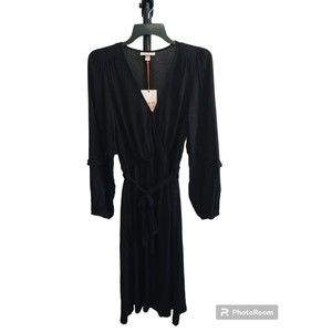 Knox rose long sleeve maxi dress xs black boho Feminine Cottage Core